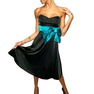 Black Satin Prom Bridal Club Dress Cocktail Party Evening  Wedding Nightwear Hot